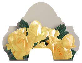DARAY-L-069 Bouquet Of Roses Yellow